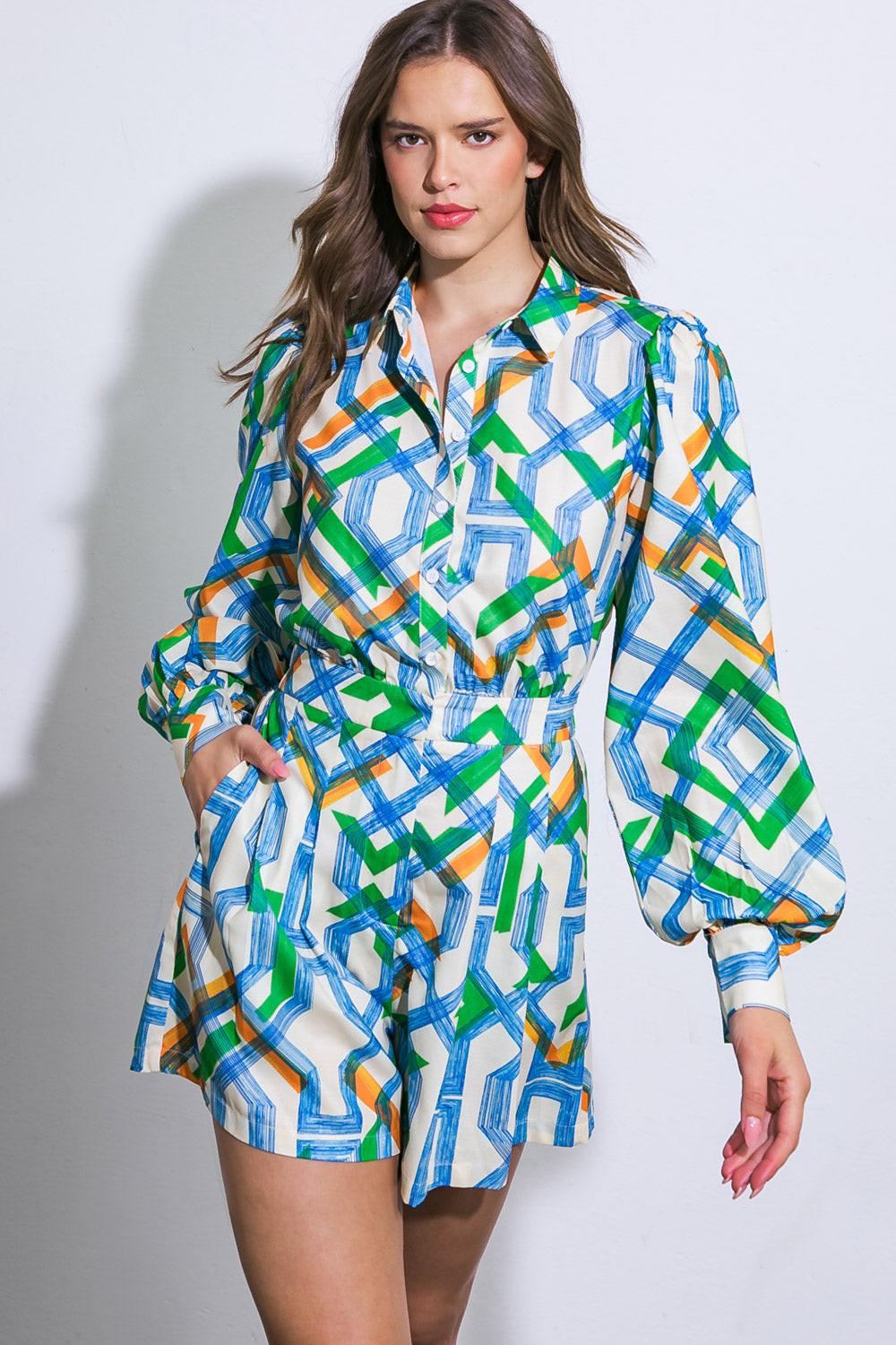 FOR THE OCCASION WOVEN ROMPER.