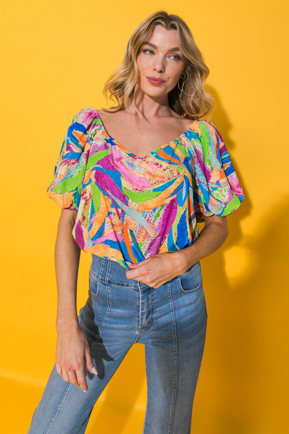 HONESTLY BREATHTAKING WOVEN TOP.