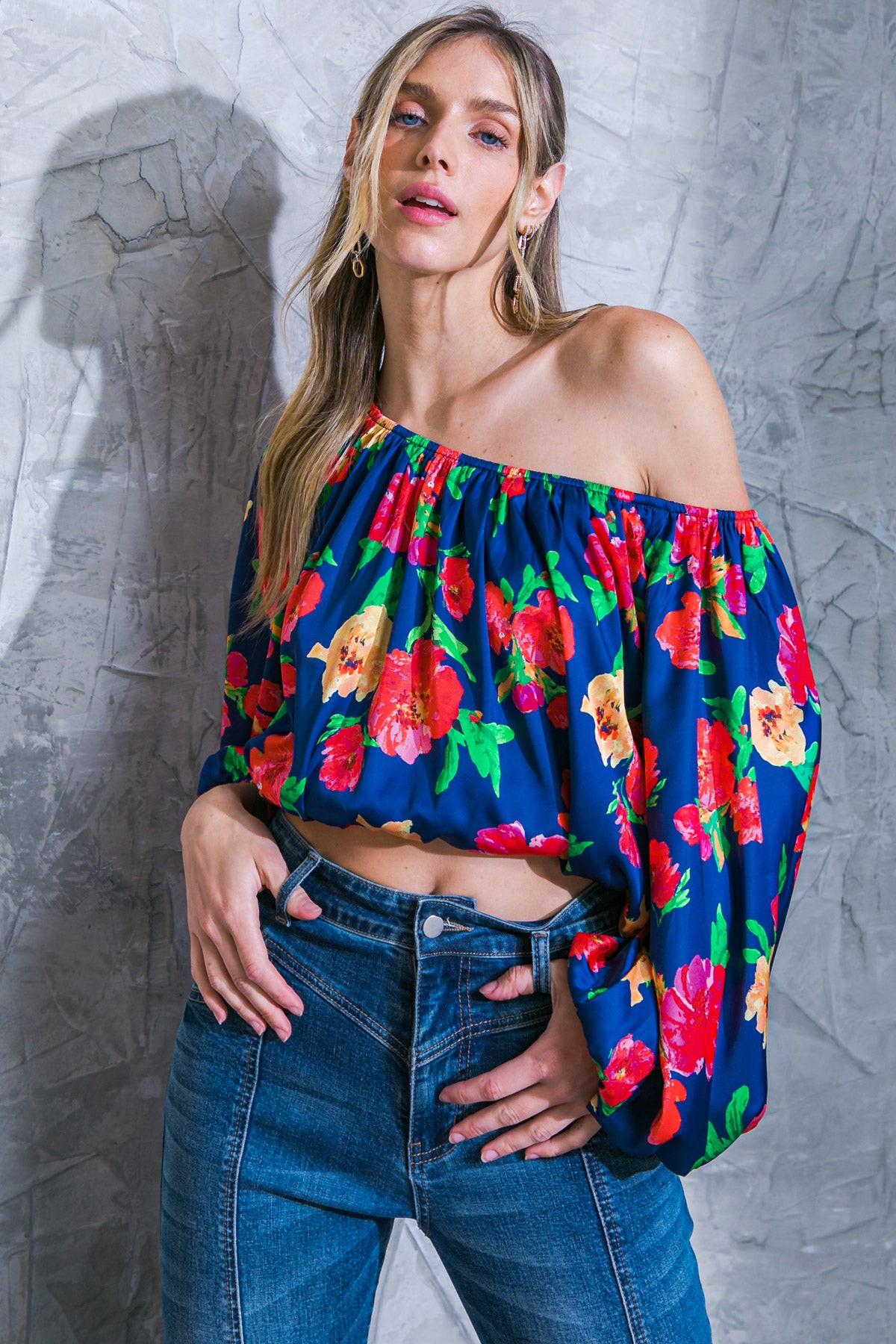 UNFORGETTABLE MUSE WOVEN TOP.