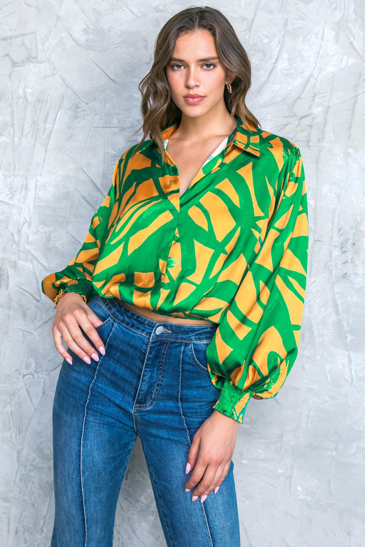 ALWAYS ABOUT YOU WOVEN TOP.