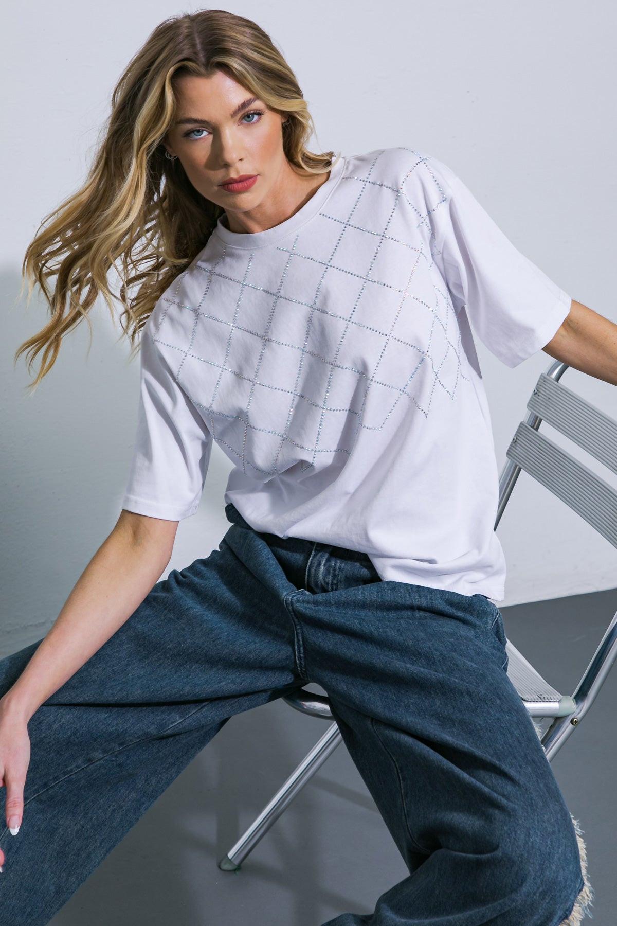 PRETTY PERCEPTION KNIT TOP.