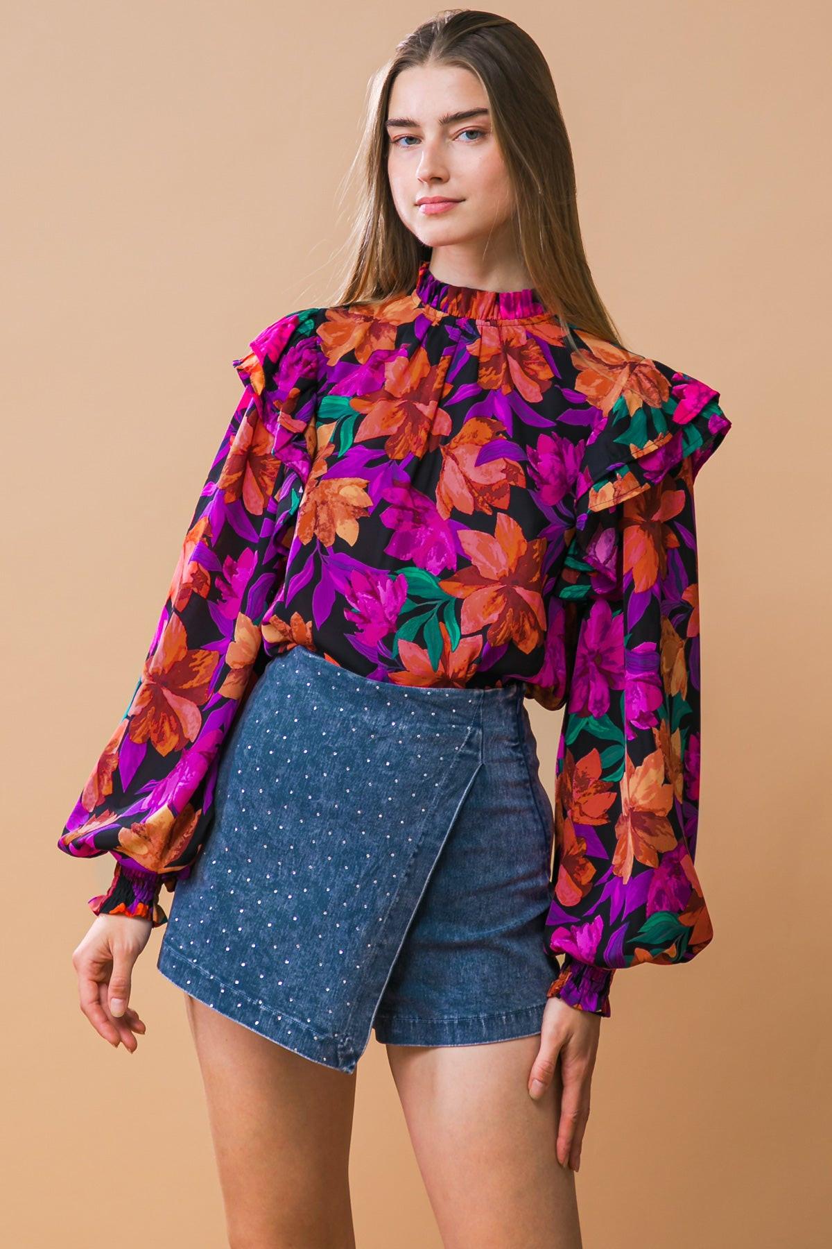 MOODY SWEETIE WOVEN TOP.