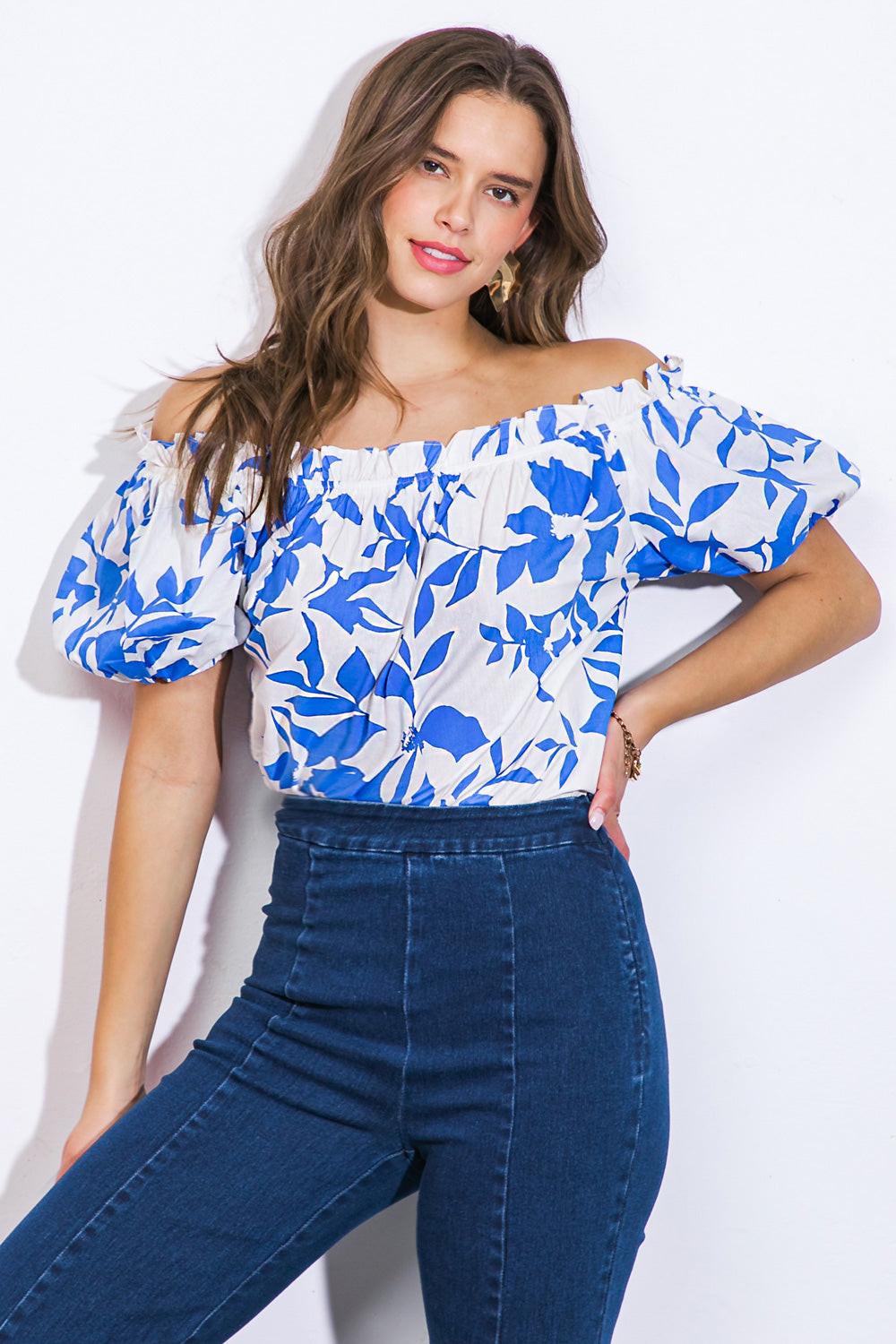 NO LONGER THERE WOVEN TOP.