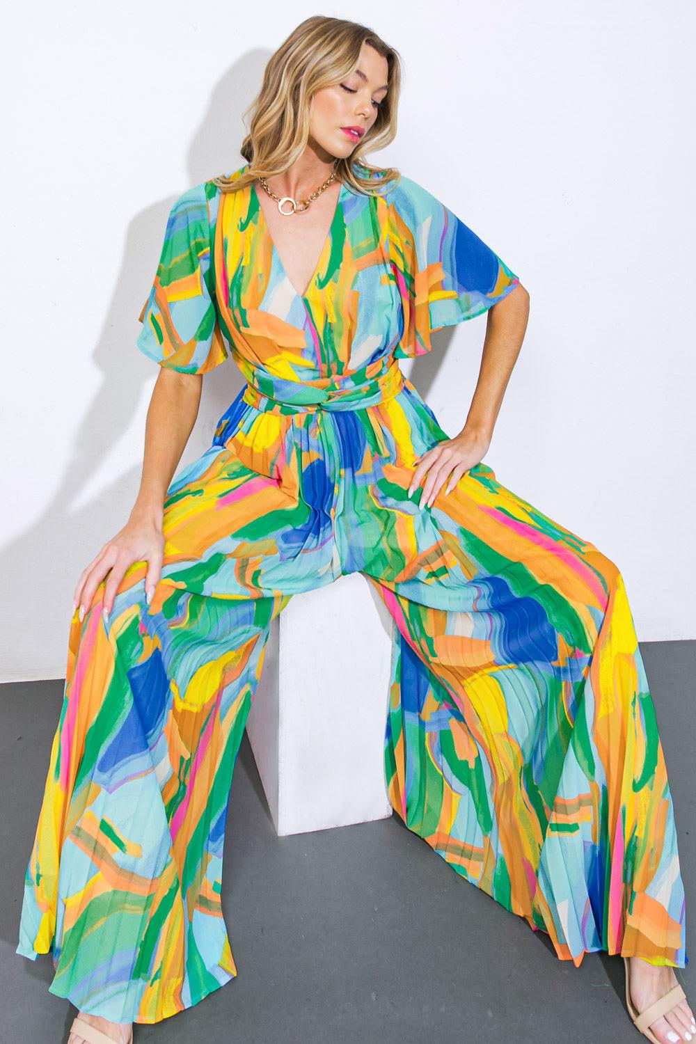 SPIRIT OF NOEL WOVEN JUMPSUIT.