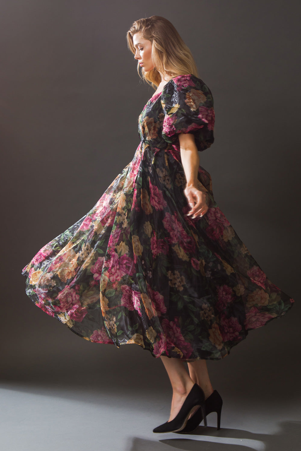 AFTER PARTY ORGANZA MIDI DRESS