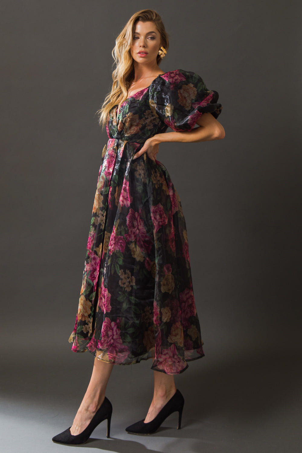 AFTER PARTY ORGANZA MIDI DRESS