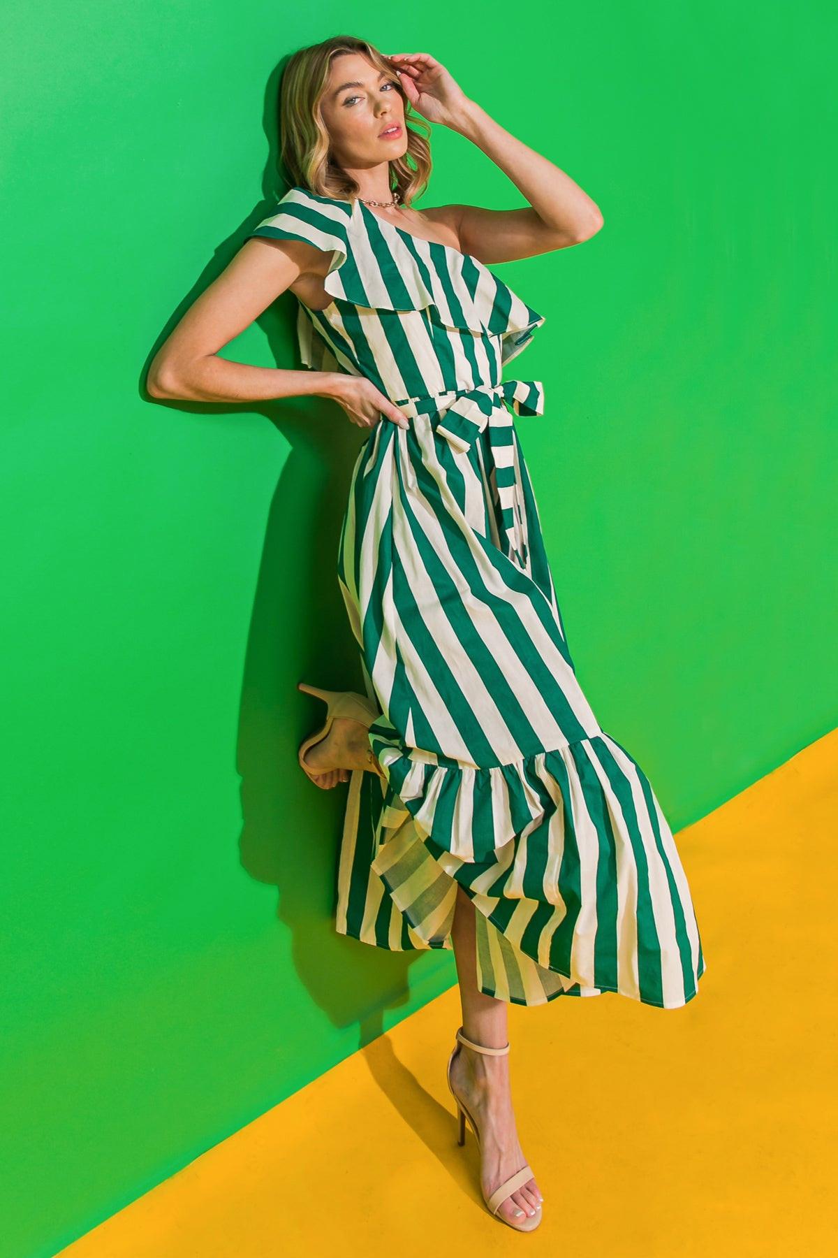 DAYS LIKE THESE POPLIN MIDI DRESS.