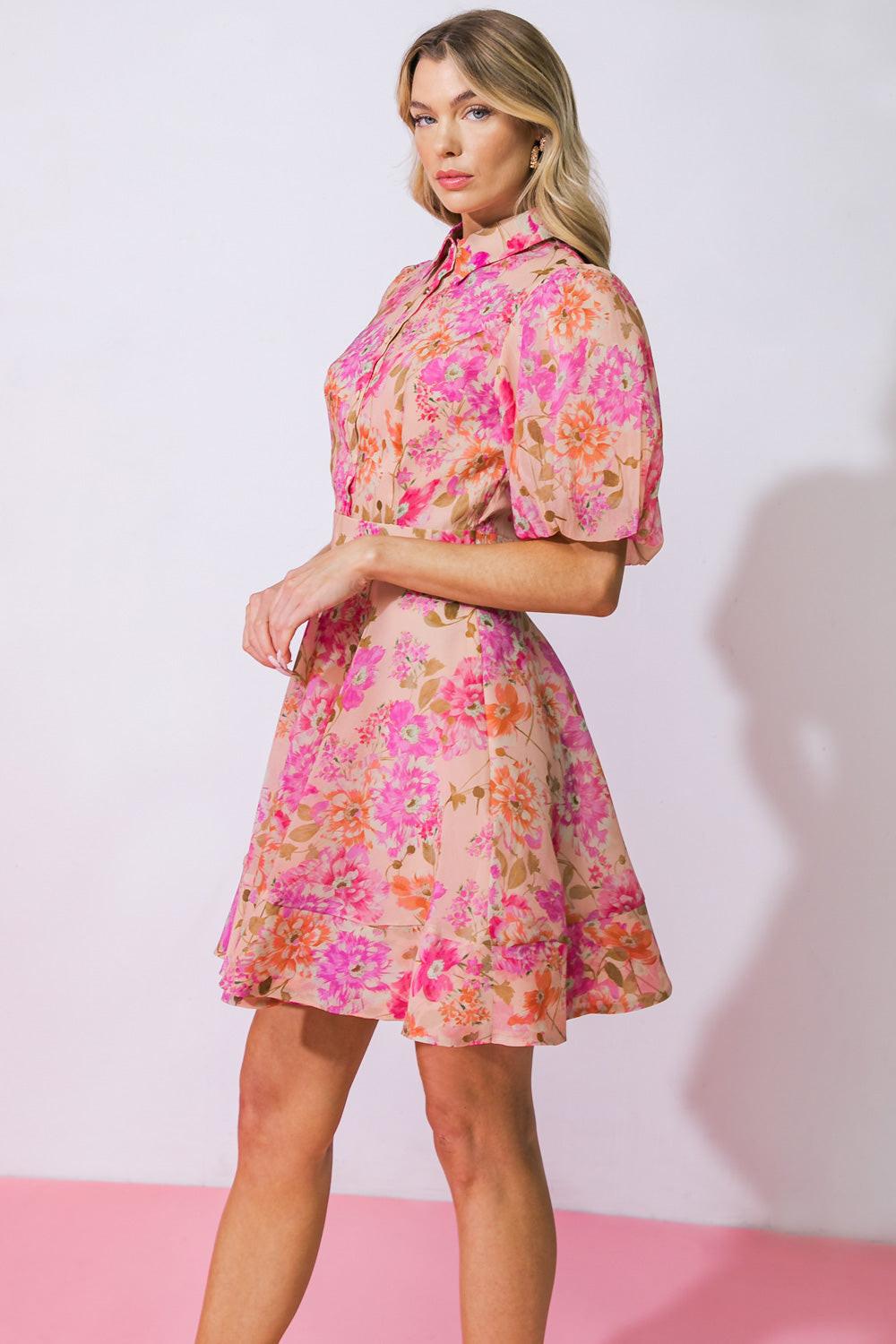MY ONLY DESIRE WOVEN MINI DRESS.