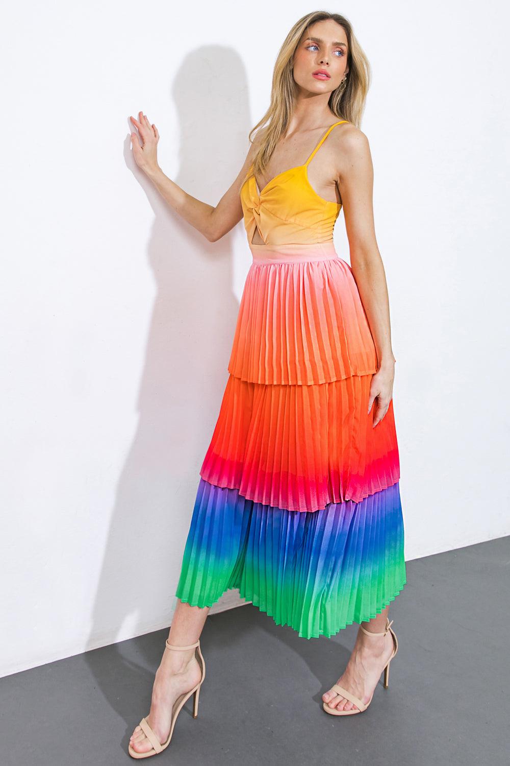 SEEING YOU AGAIN WOVEN MIDI DRESS.