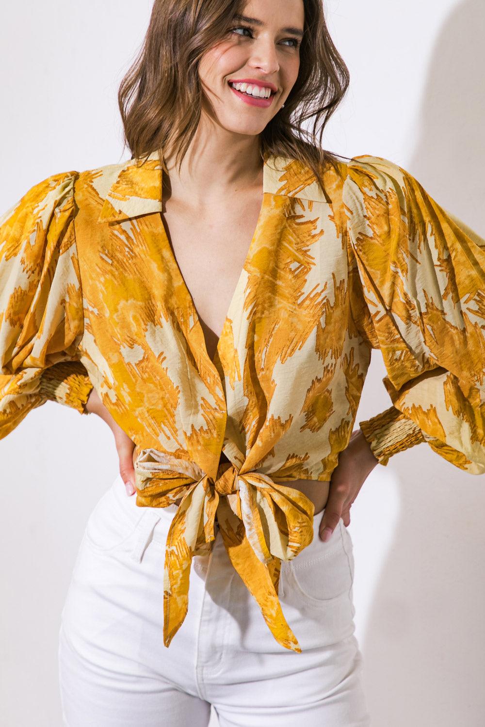 TOO SWEET FOR YOU WOVEN TOP.