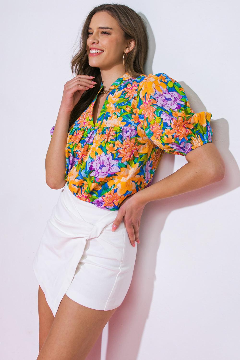 GRATEFUL LIFE WOVEN TOP.