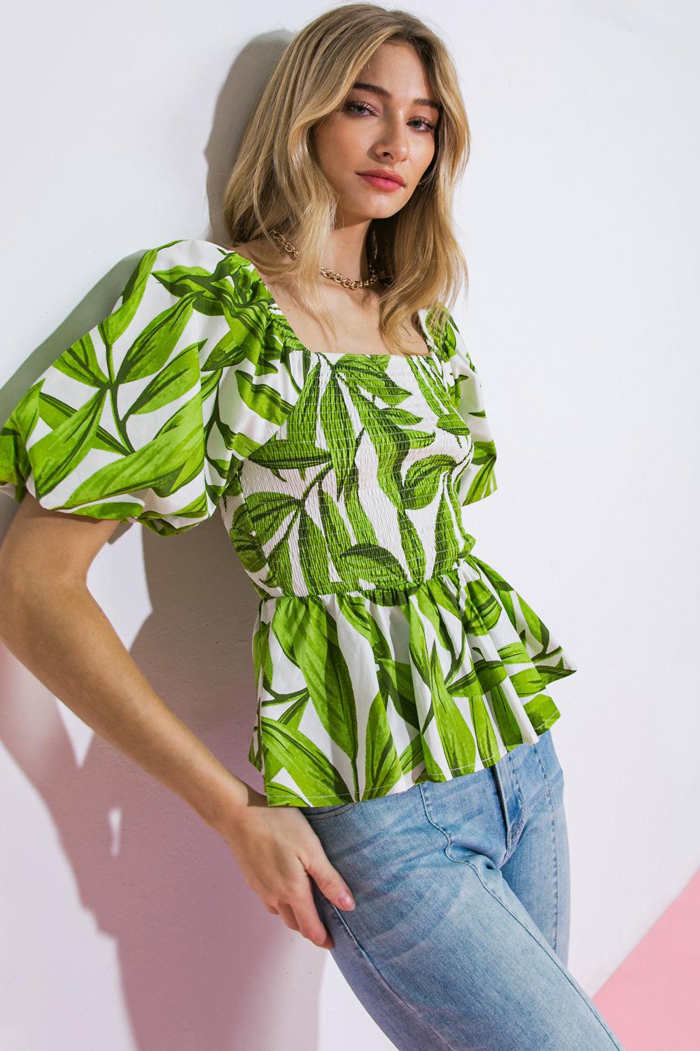 THE BEST PART WOVEN TOP.