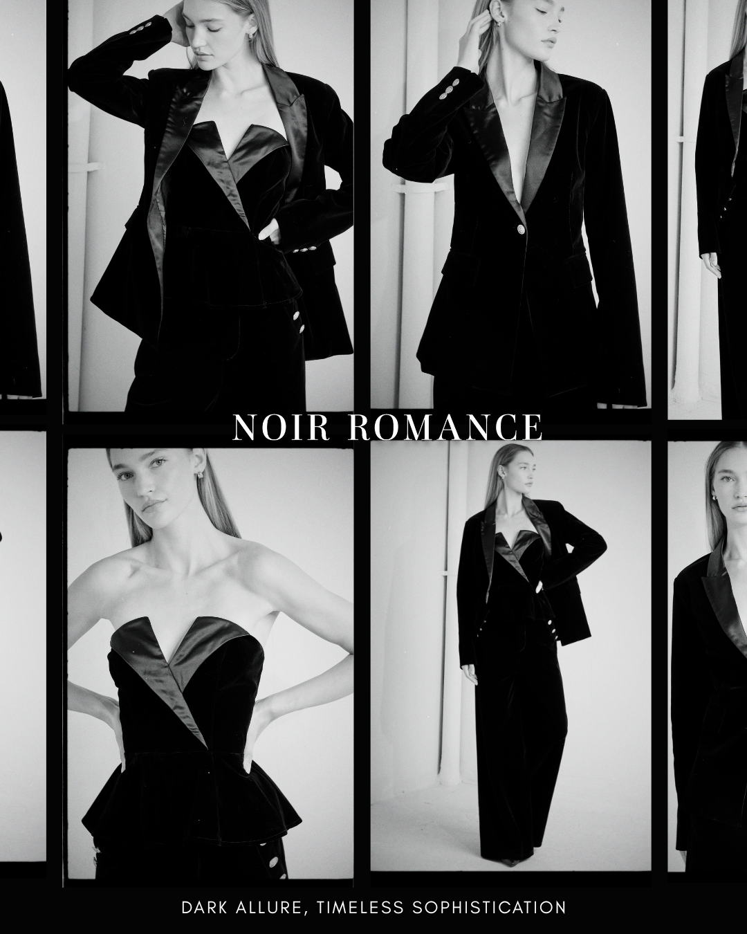 Noir Romance: Step into the shadows of elegance.