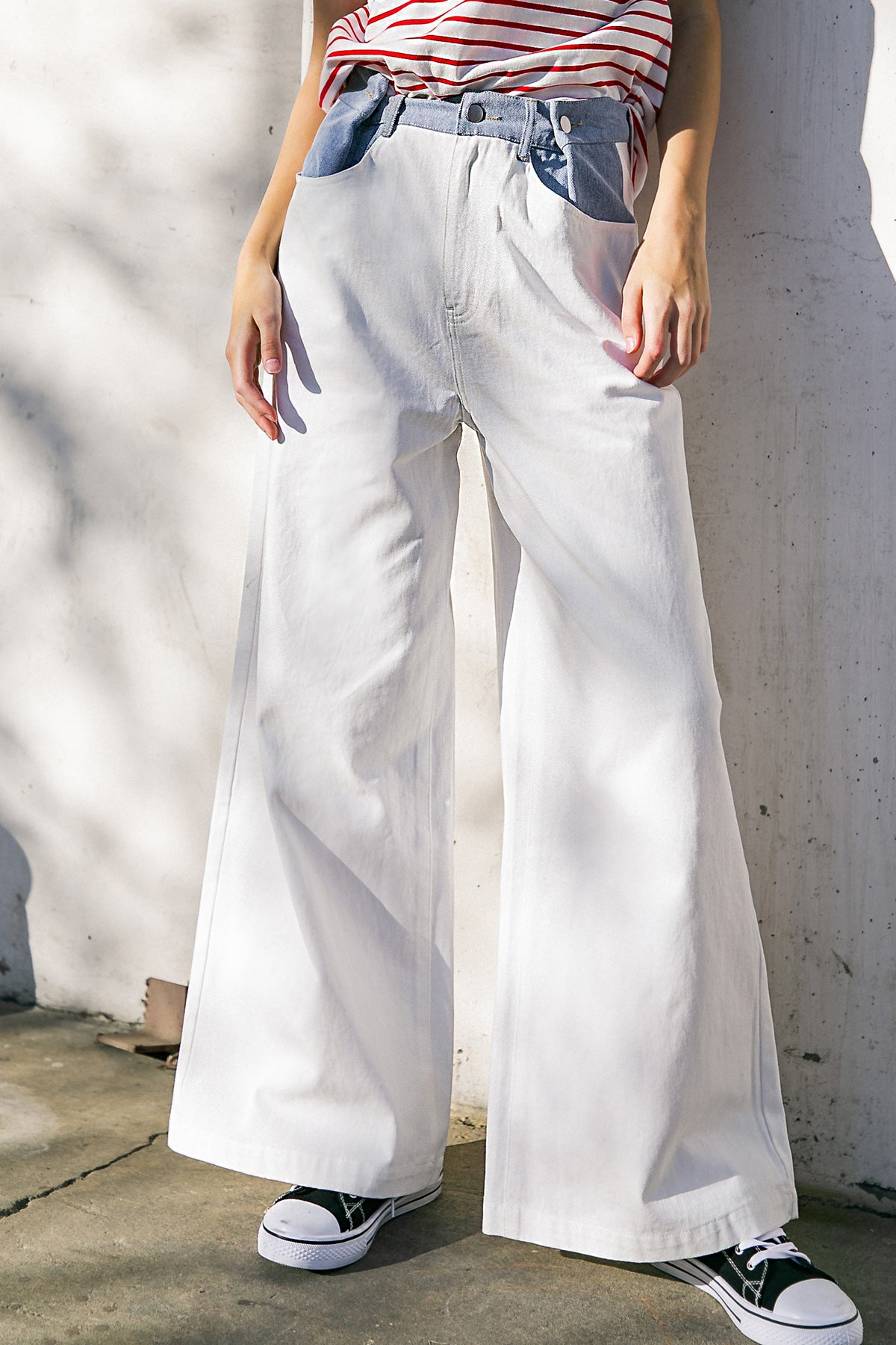【セール】国内入荷済♪Free People Pleated Trousers WynneLayers Pull-On Pleated Pant with Chiffon Overlay
