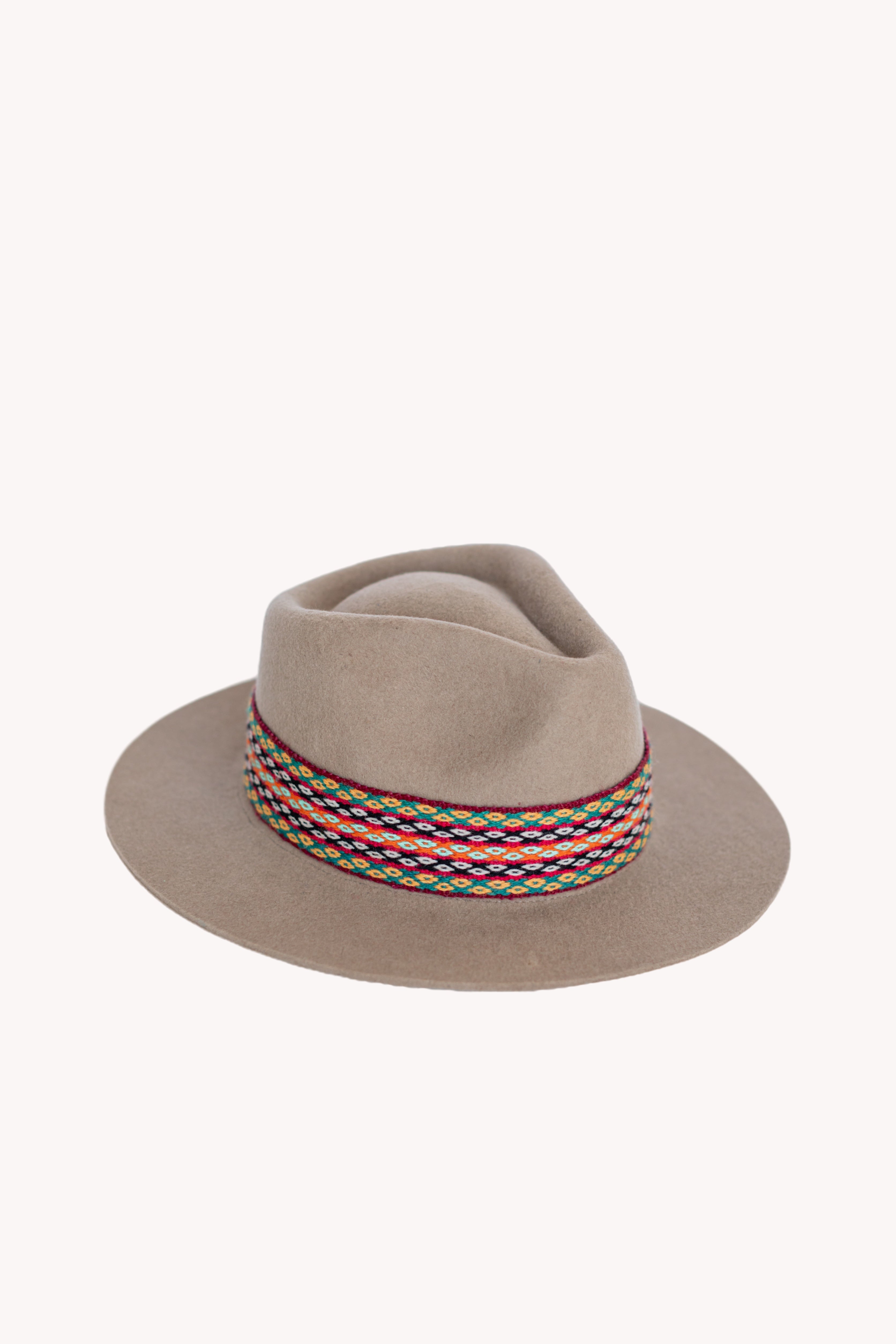 Beige Fedora Hat - Flying Tomato - Fedora Style Hat - Andeana Hats