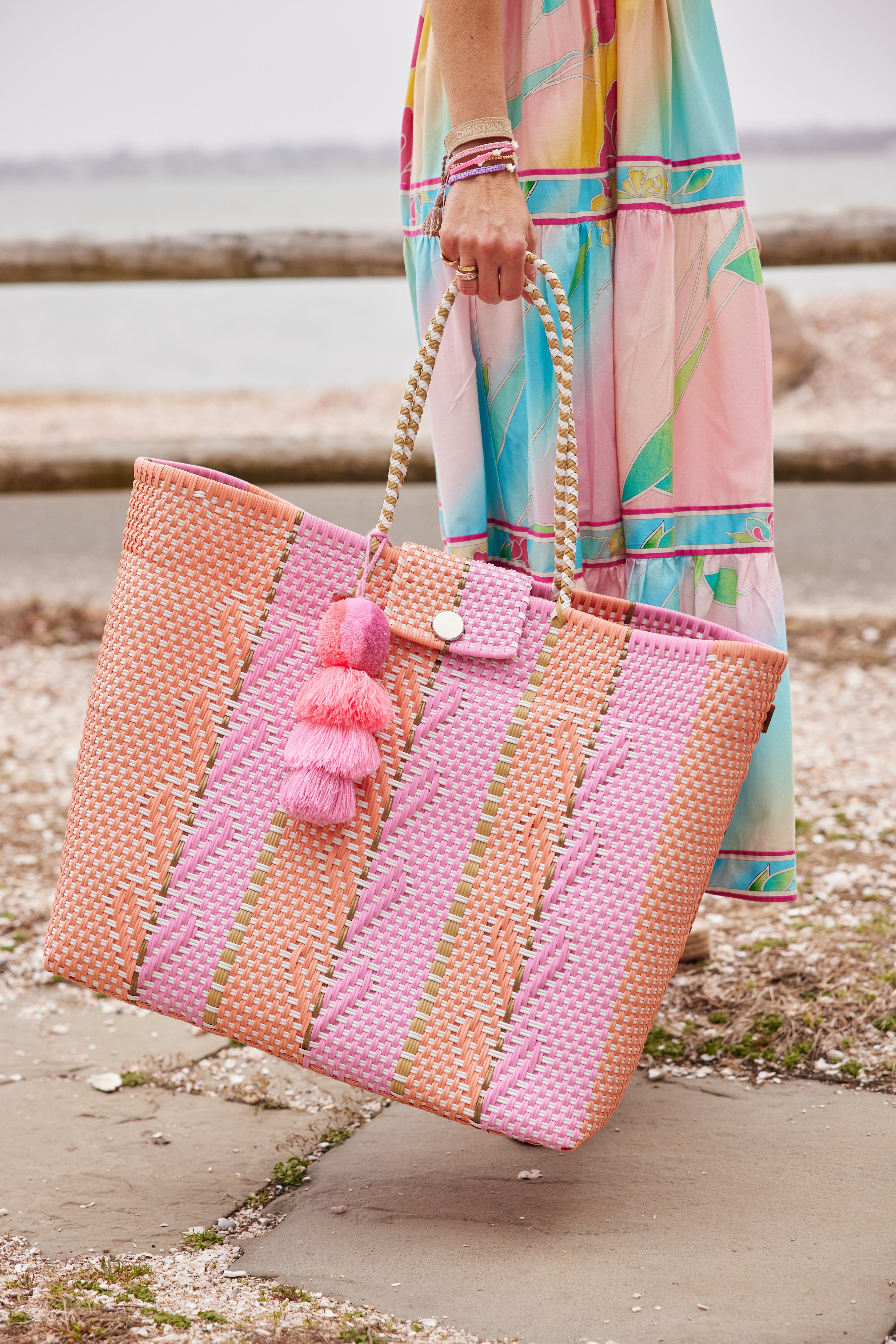 Heart Reflection in Melon / Rose Citron Tote