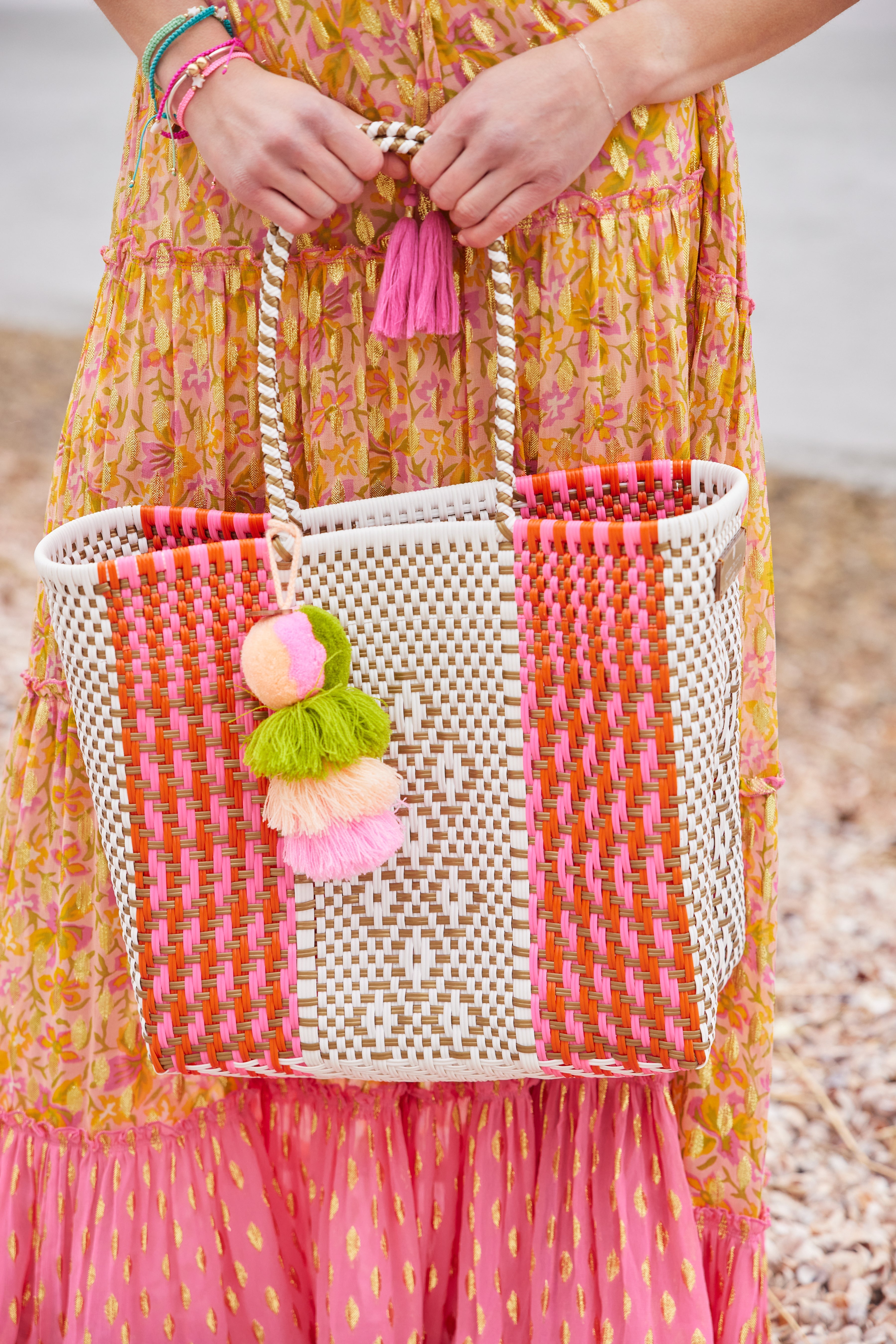 Bright Path Neon Orange / Rose Citron Tote