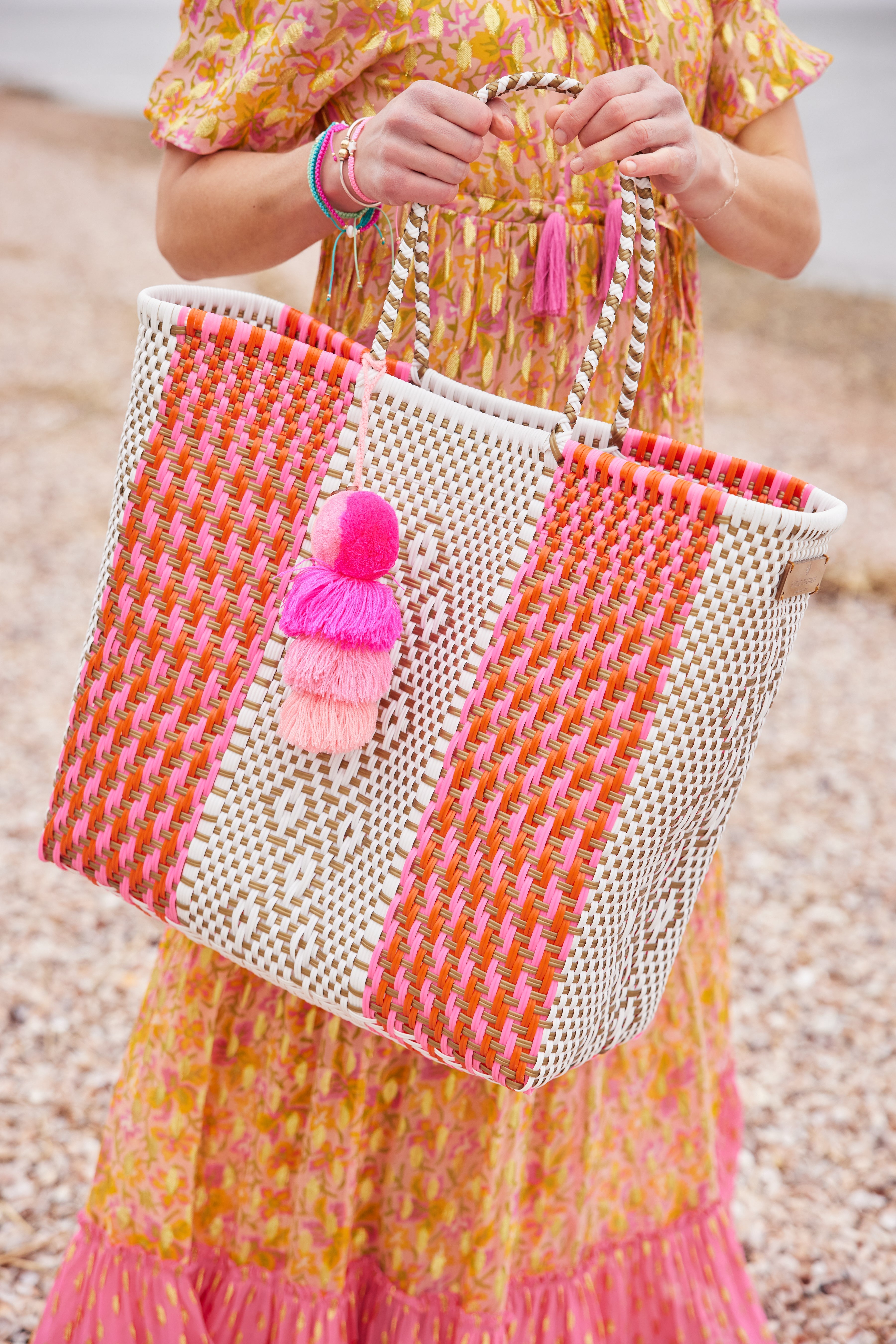 Bright Path Neon Orange / Rose Citron Tote