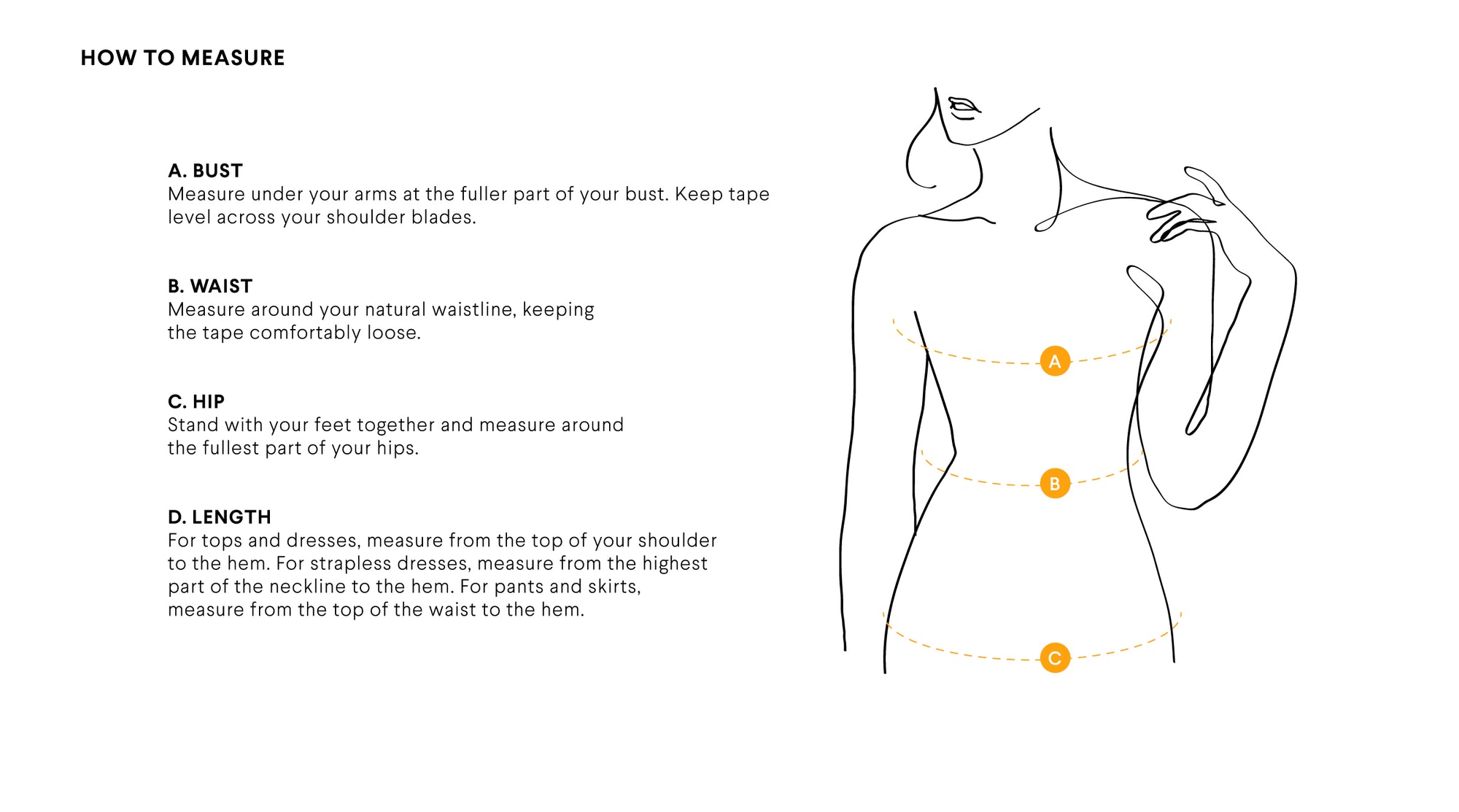 Sizing Chart Gloss Closet