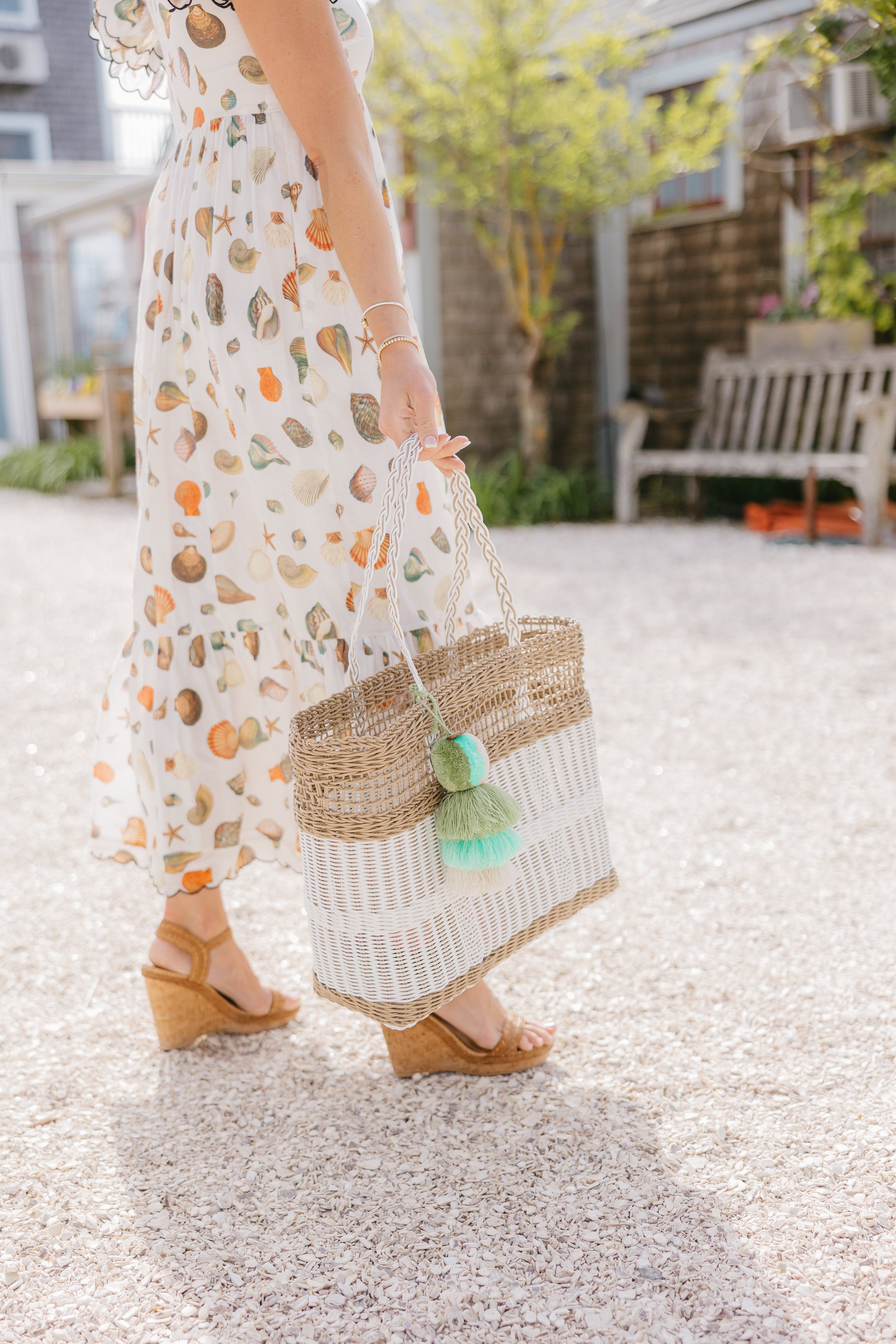 Coastal Net Citron Tote