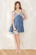 BLUEBELL BABYDOLL WOVEN MINI DRESS