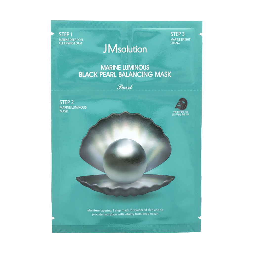 JM Solution Marine Luminous Black Pearl Balancing Mask 10ea