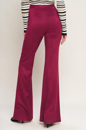 BREEZY BEAUTY SUEDE PANTS.