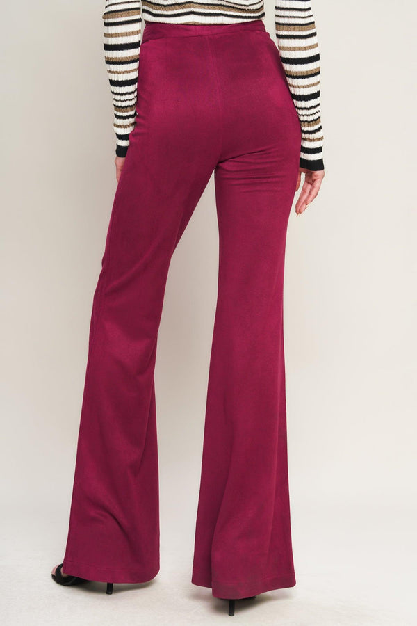 BREEZY BEAUTY SUEDE PANTS.