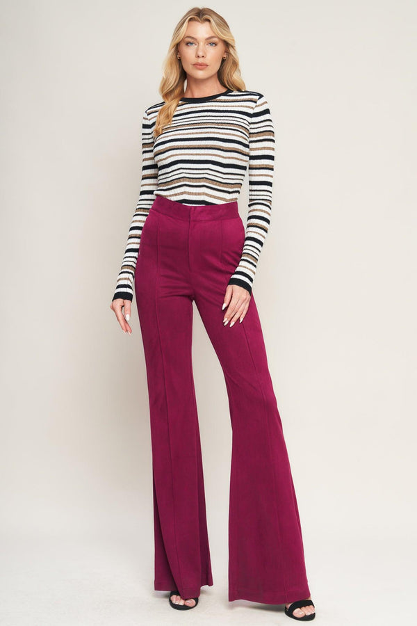 BREEZY BEAUTY SUEDE PANTS.