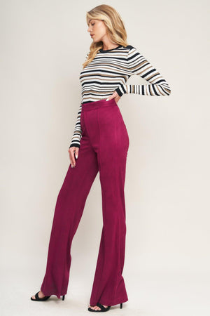 BREEZY BEAUTY SUEDE PANTS.