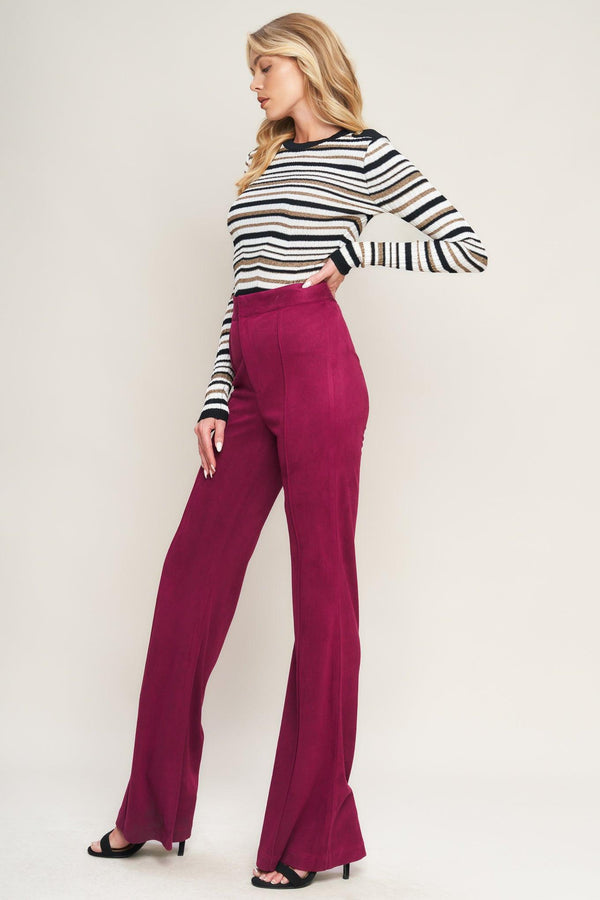 BREEZY BEAUTY SUEDE PANTS.