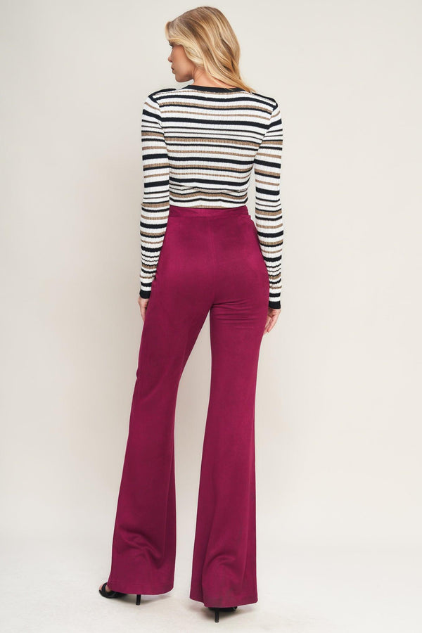 BREEZY BEAUTY SUEDE PANTS.
