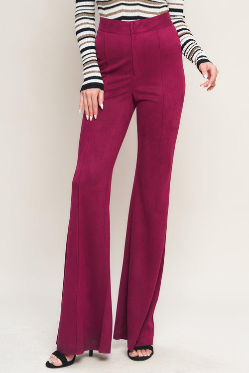 BREEZY BEAUTY SUEDE PANTS.
