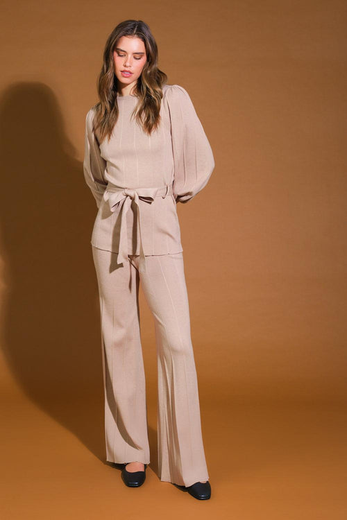 SMILE WHEN YOUR SAD WITH SWEATER TOP AND PANT SET.