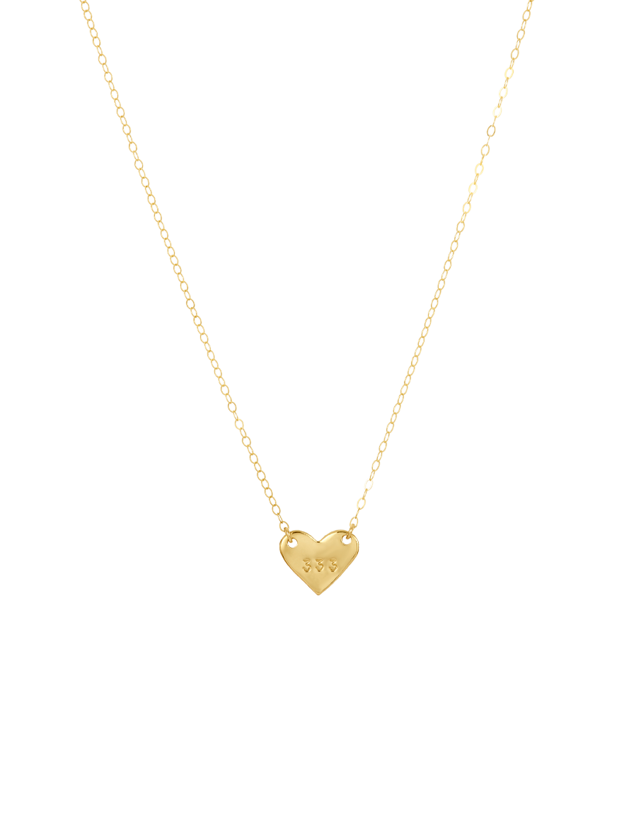 Angel Numbers Heart Choker