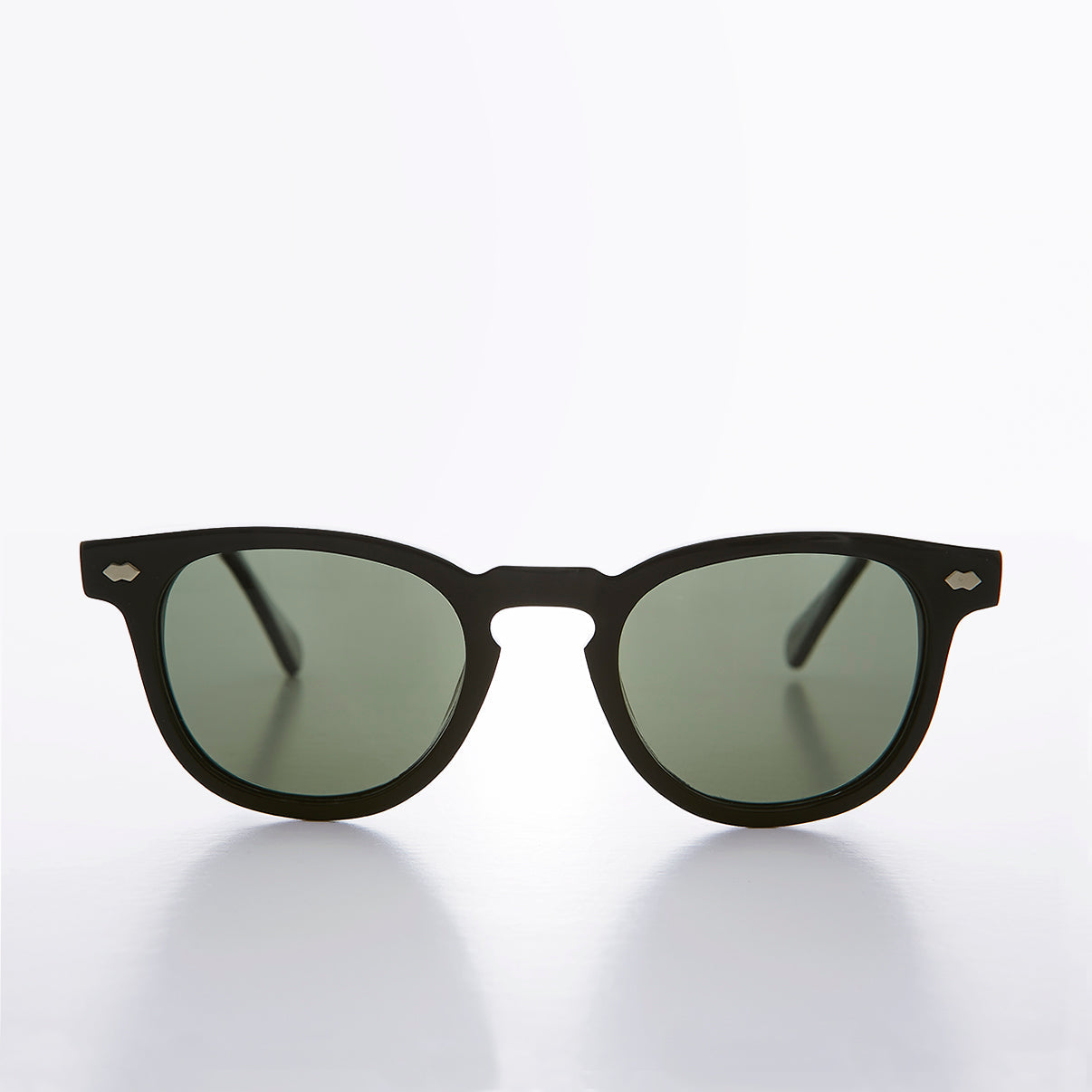 Black Polarized Square Sunglass - Benson