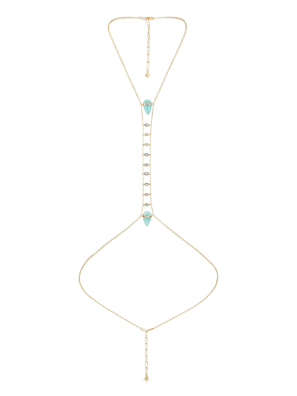 Turquoise Solstice Body Chain.