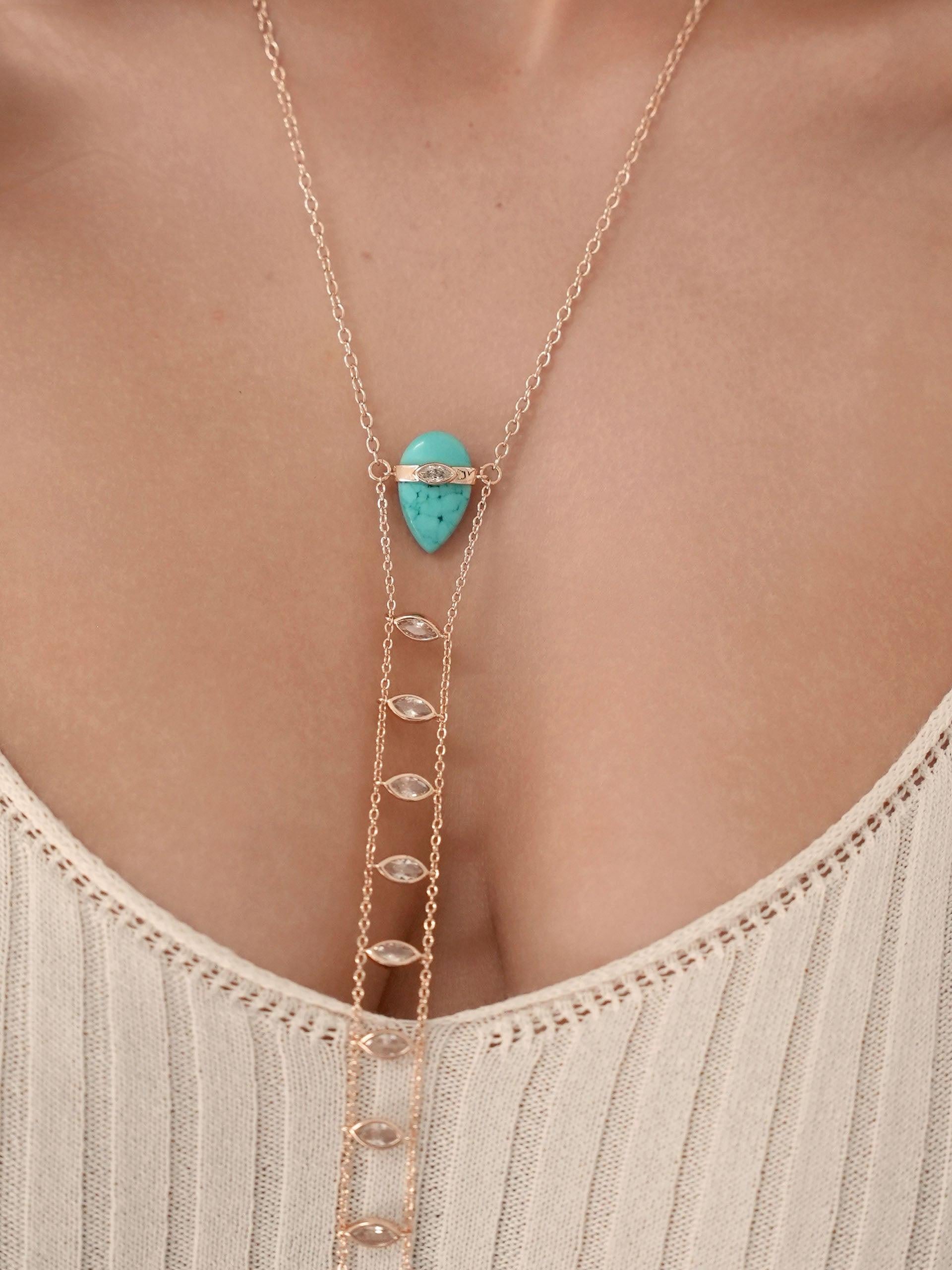 Turquoise Solstice Body Chain.