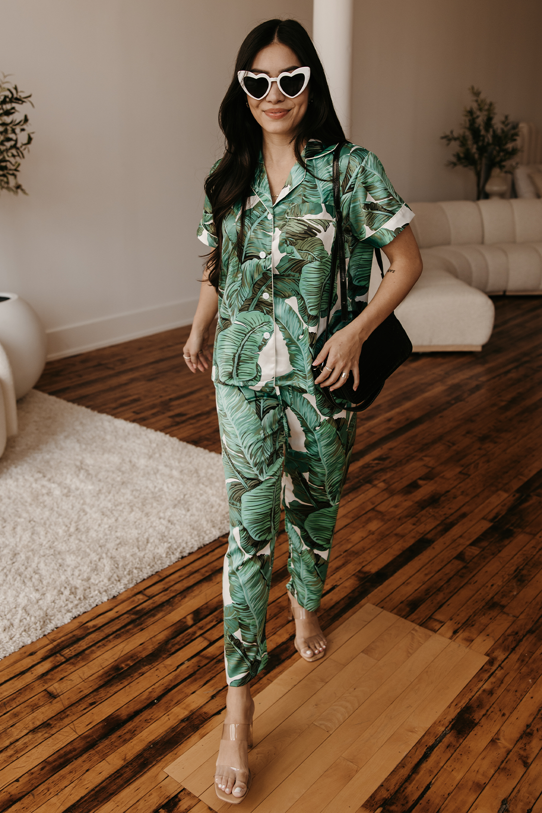 Green Banana Leaf Pants set