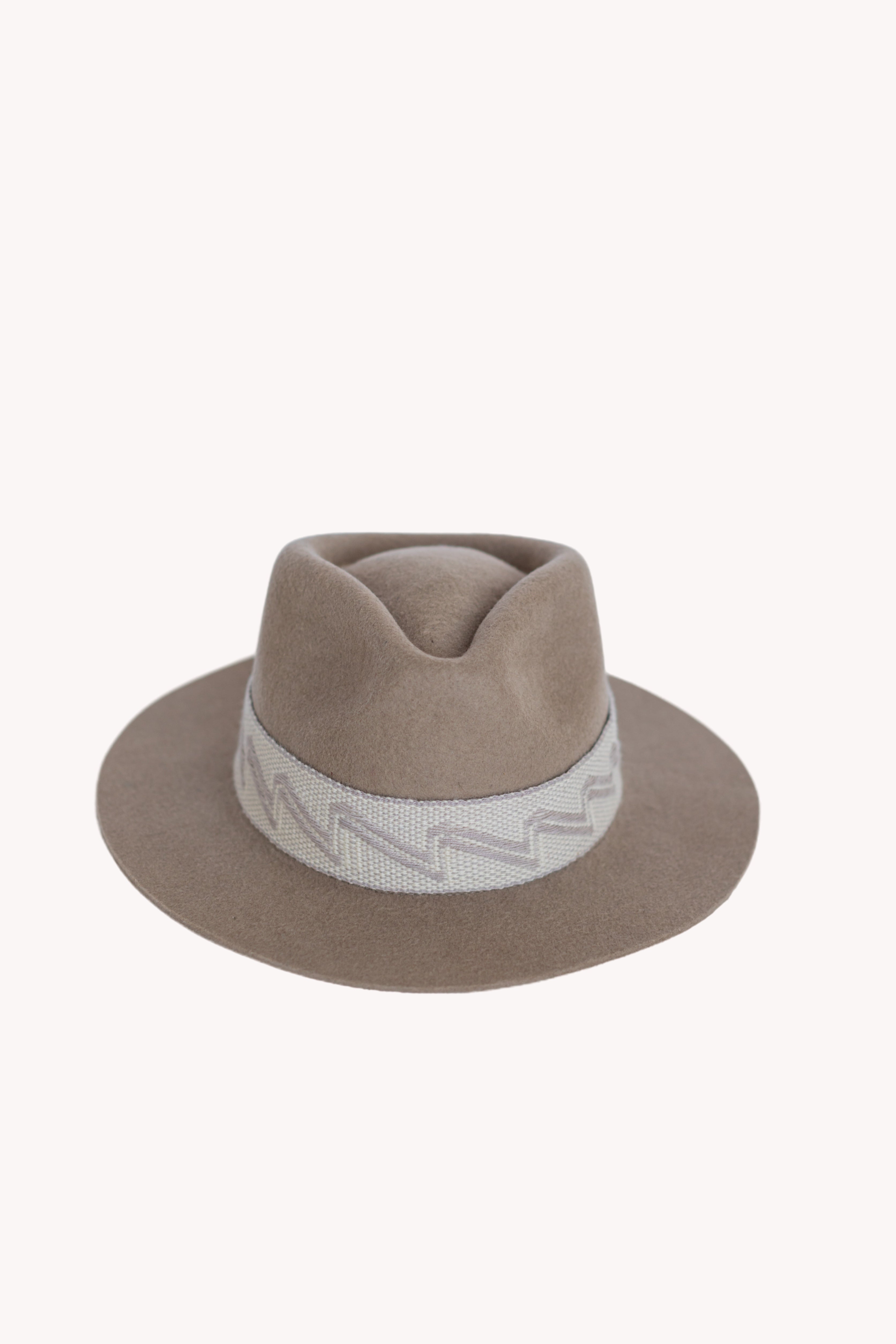 Beige Fedora Hat - Flying Tomato - Fedora Style Hat - Andeana Hats