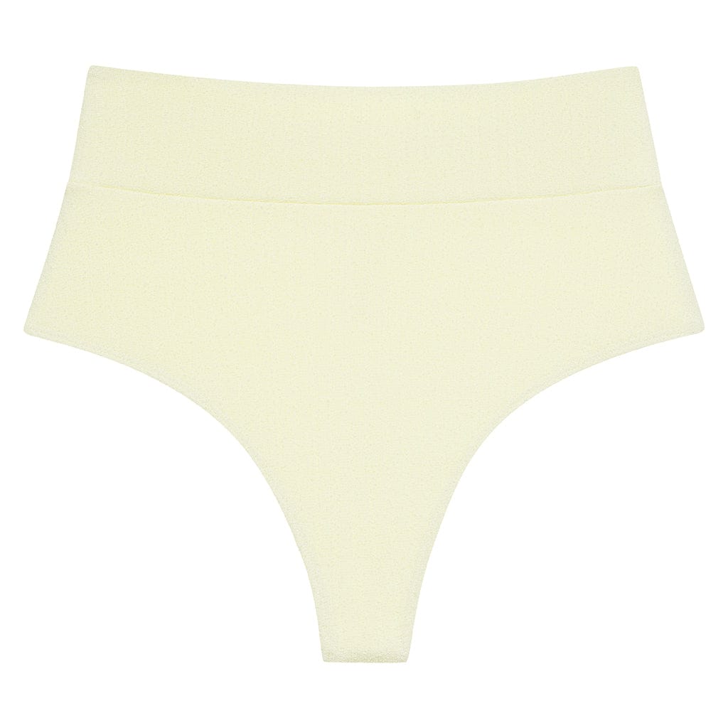 Buttercream Rib Full Coverage High Rise Bikini Bottom