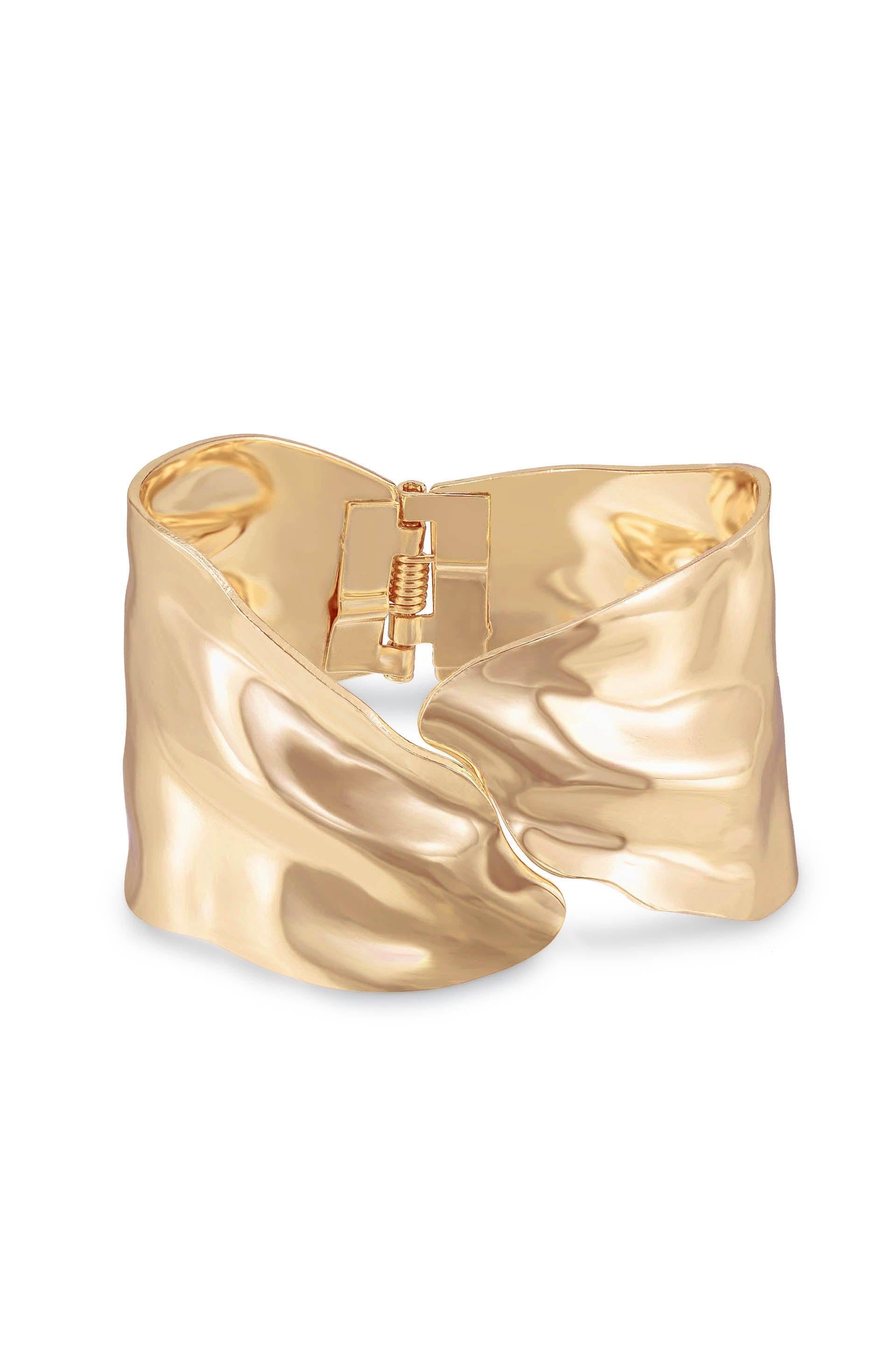 Melted Abstract Cuff Bracelet - Flying Tomato - Cuffs and Bangles - Ettika
