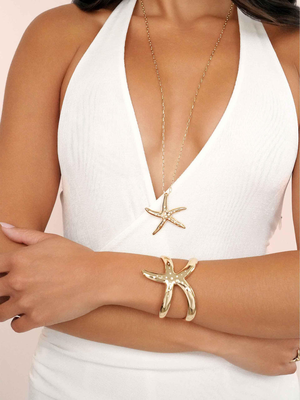 Starfish Luxe Cuff - Flying Tomato - Cuffs and Bangles - Ettika