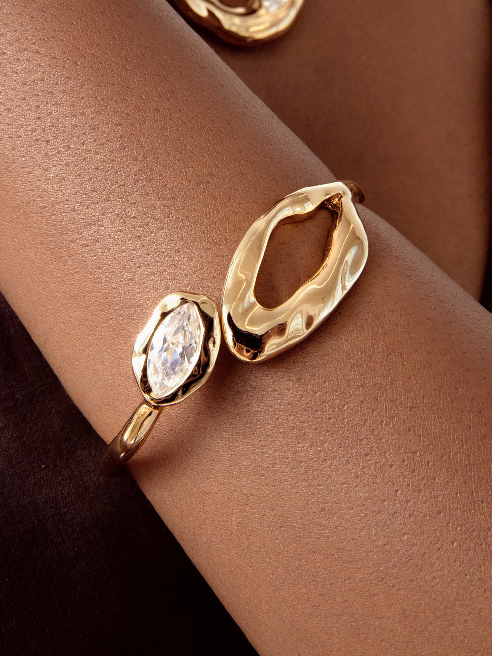Molten Marquise Cuff.