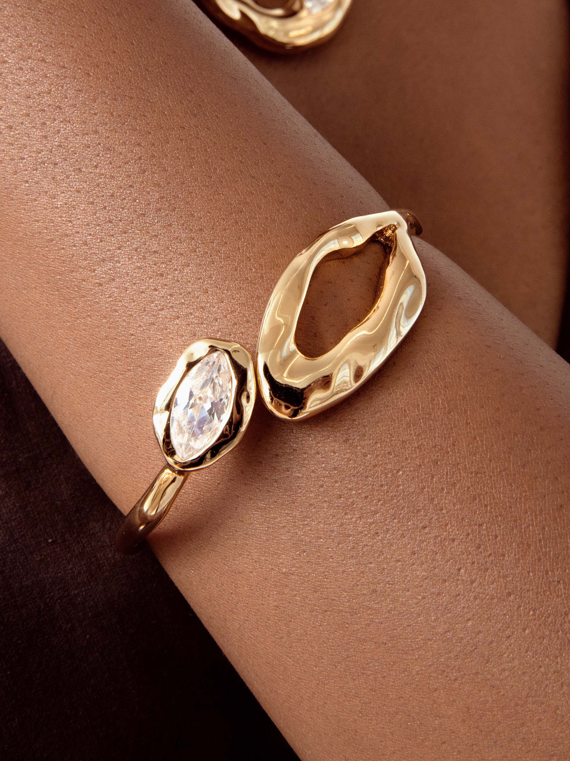 Molten Marquise Cuff.