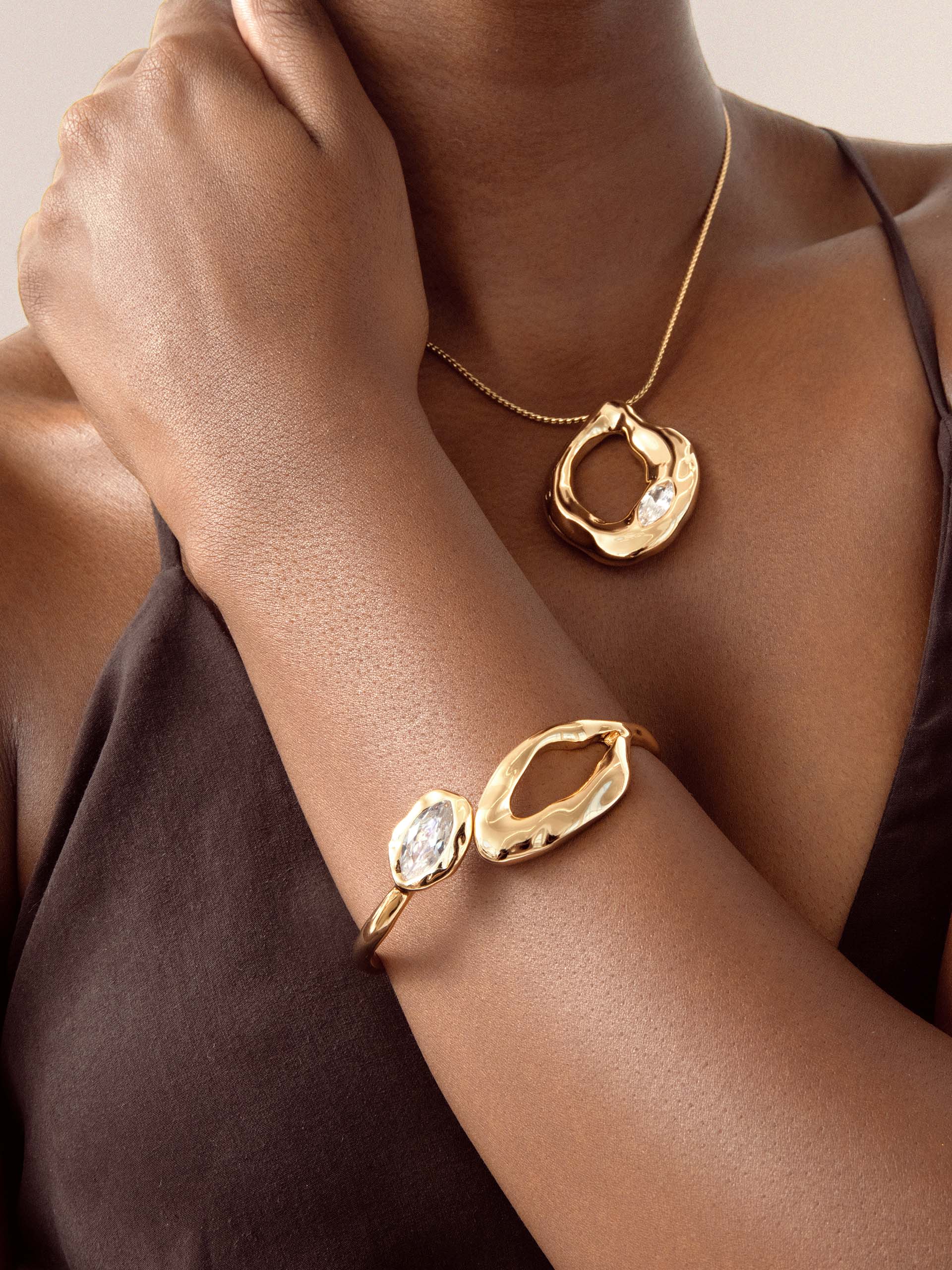 Molten Marquise Cuff.