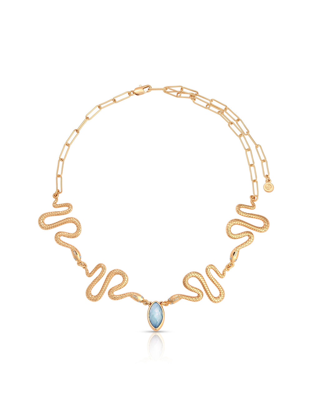 Mother of Pearl Serpentina Snake Choker.