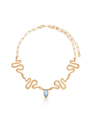 Mother of Pearl Serpentina Snake Choker.