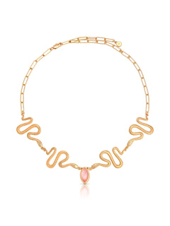 Mother of Pearl Serpentina Snake Choker.