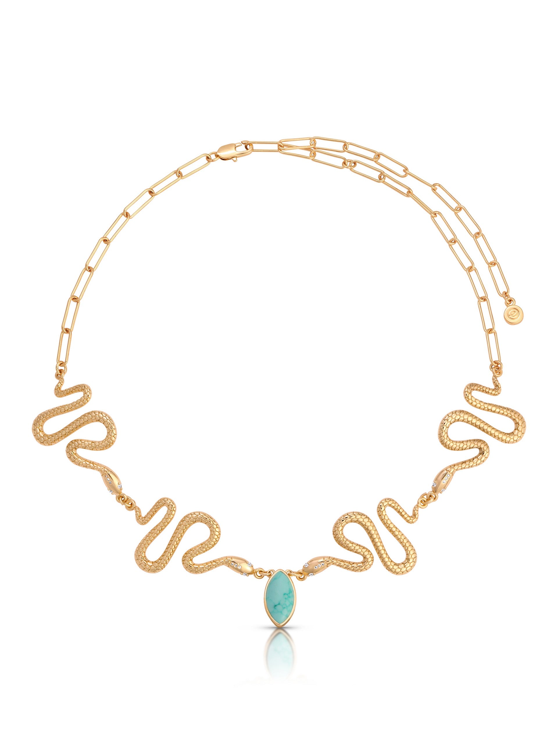 Turquoise Serpentina Snake Choker.